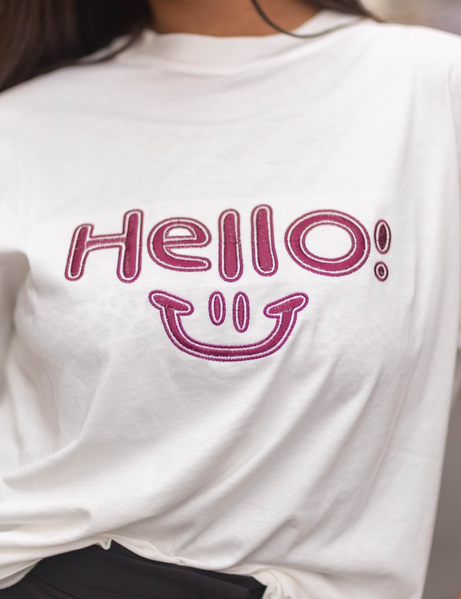 VICOLO TSHIRT  HELLO SMILE