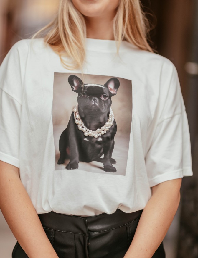 VICOLO TSHIRT  LADY BULLDOG