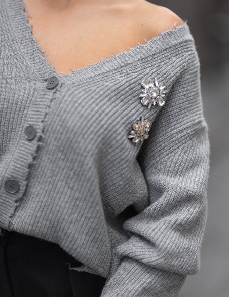 VICOLO CARDIGAN  STRASS