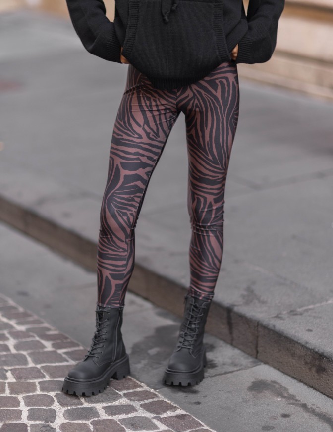 VICOLO LEGGINGS  ZEBRA