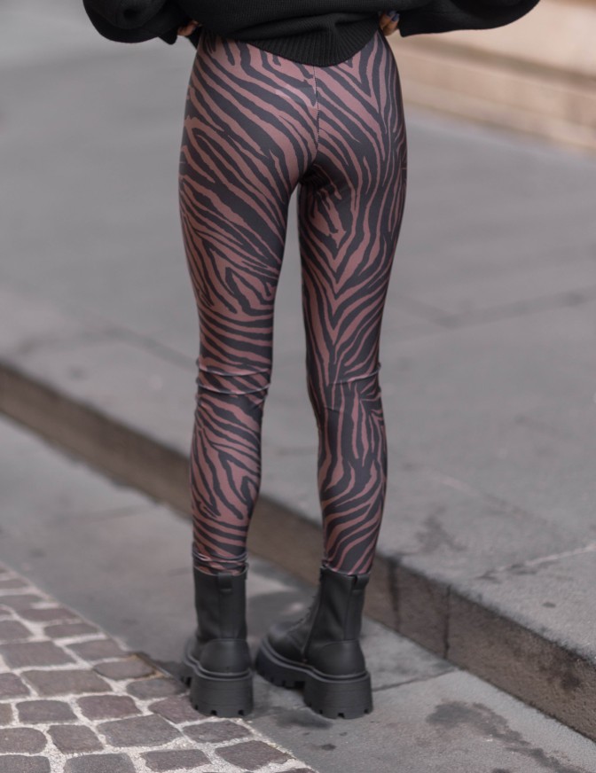 VICOLO LEGGINGS  ZEBRA