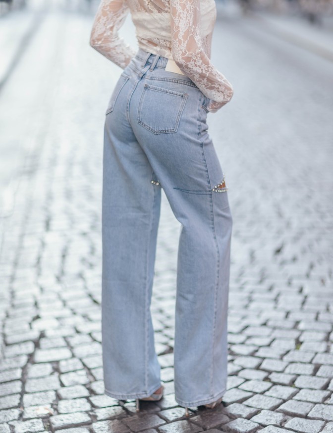 GLAMOROUS JEANS  STRASS