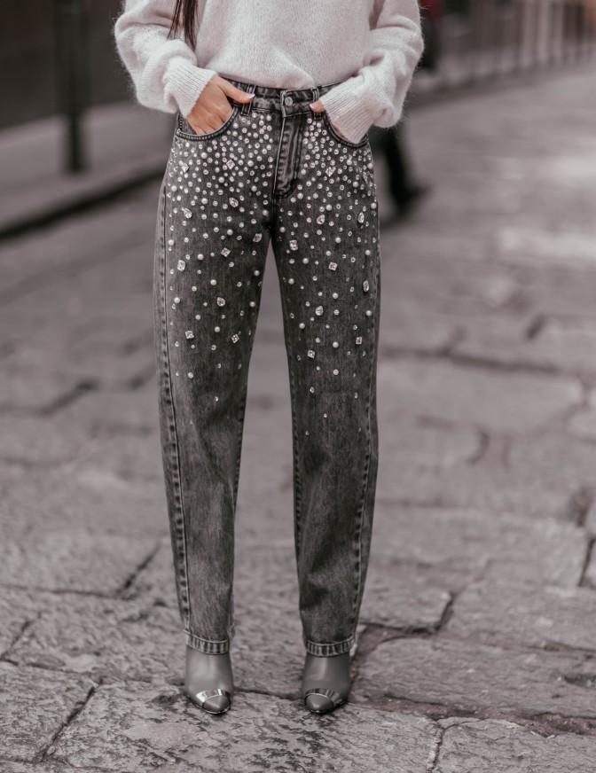 HAVEONE JEANS  PERLE STRASS