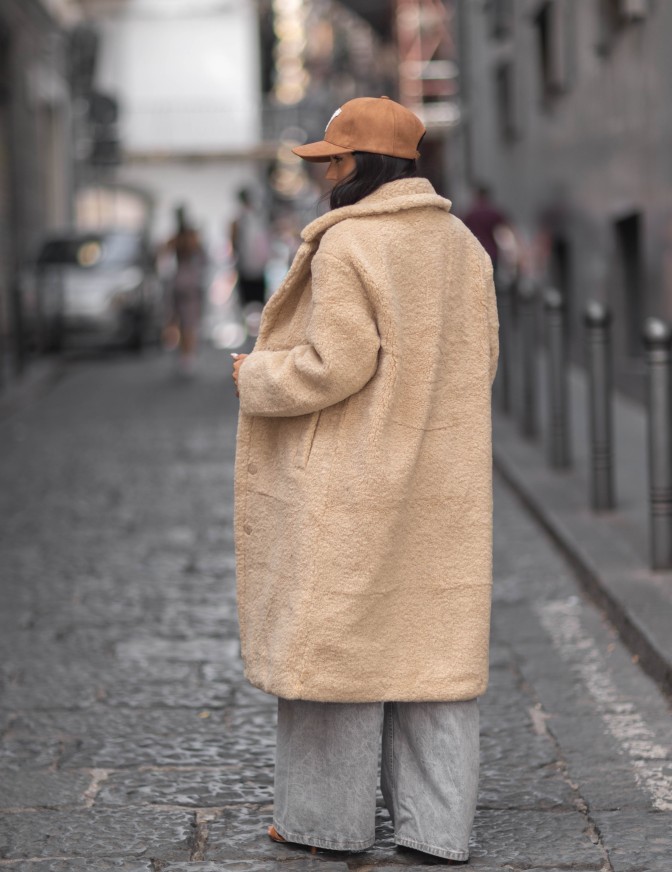 GLAMOROUS CAPPOTTO  PECORELLA