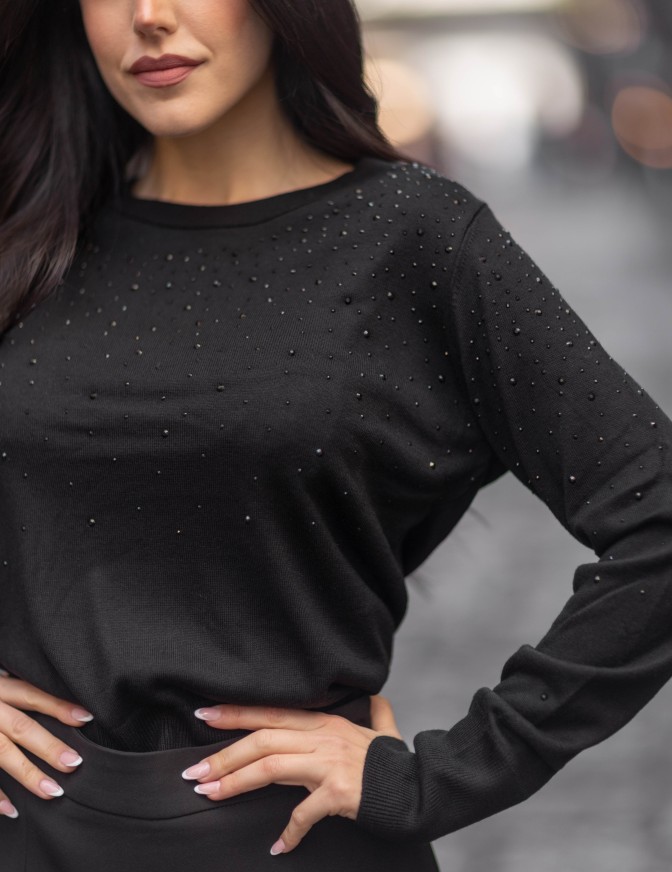 ONLY MAGLIA  SOTTILE STRASS