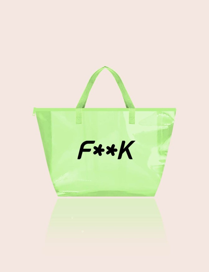 F**K BORSA BIG PVC FLUO