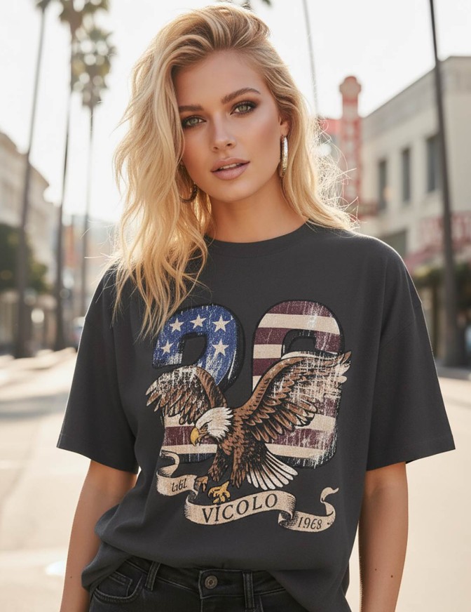 VICOLO TSHIRT  AQUILA USA