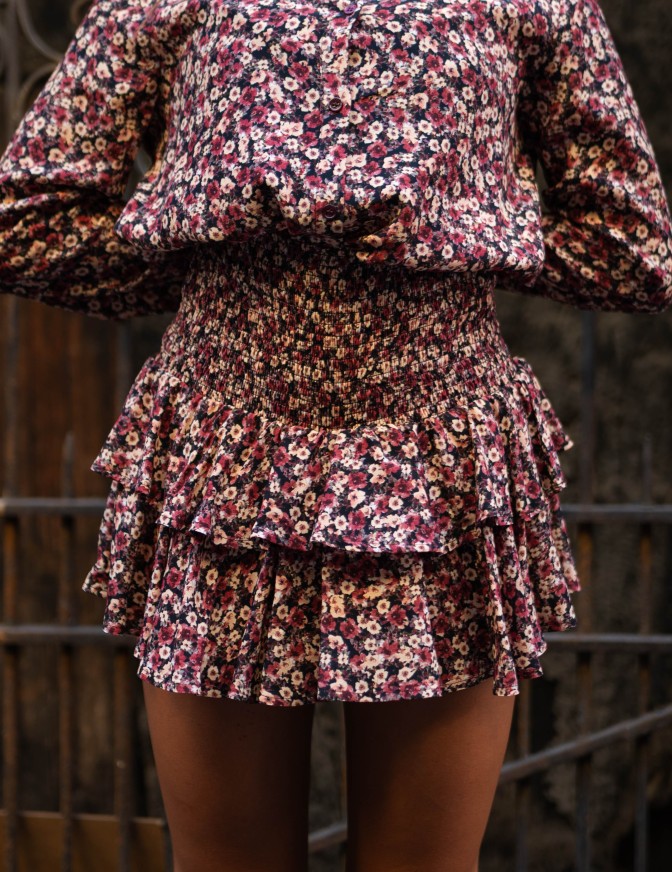 VICOLO GONNA CORTA FIORELLINI 