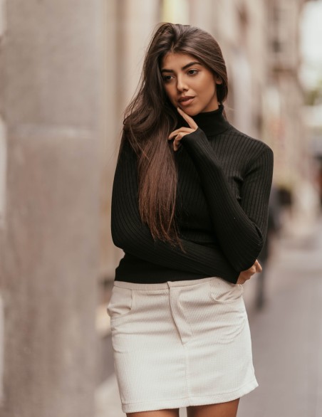 ONLY MAGLIA  COSTINE COLLO...