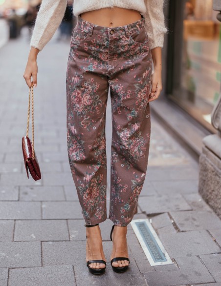VICOLO JEANS COLOR  FIORI