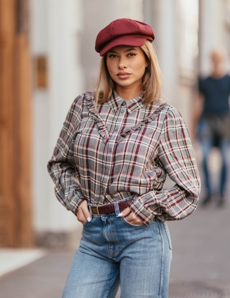 ONLY CAMICIA  QUADRO ROUCHE