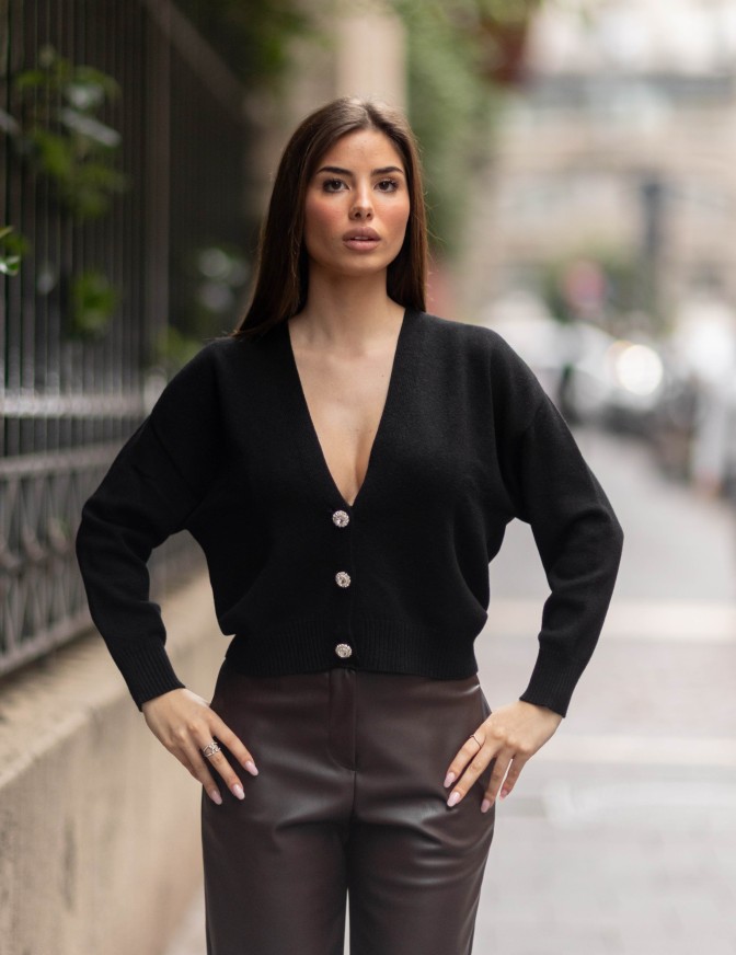 VICOLO CARDIGAN  STRASS