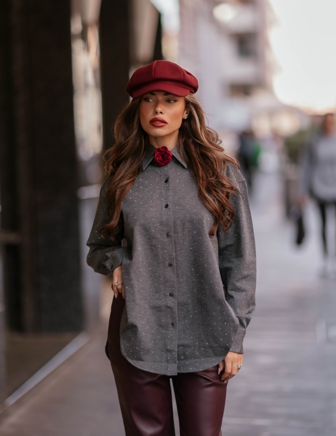 T+ART CAMICIA  MICRO STRASS