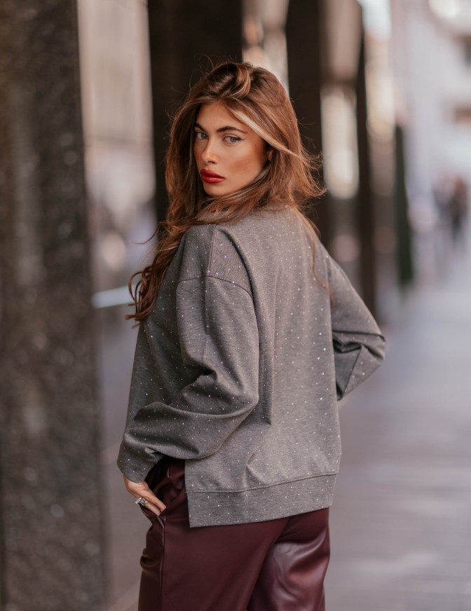 T+ART FELPA  MICRO STRASS