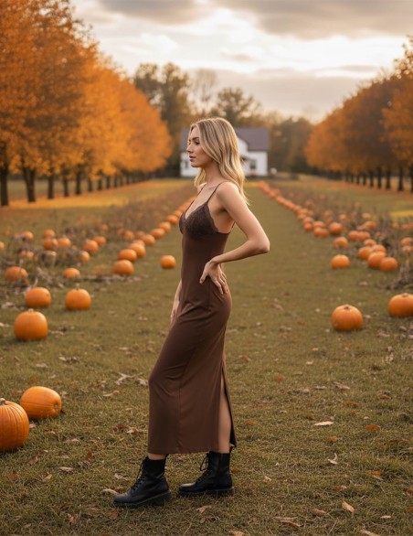 HAVEONE ABITO LUNGO PIZZO...