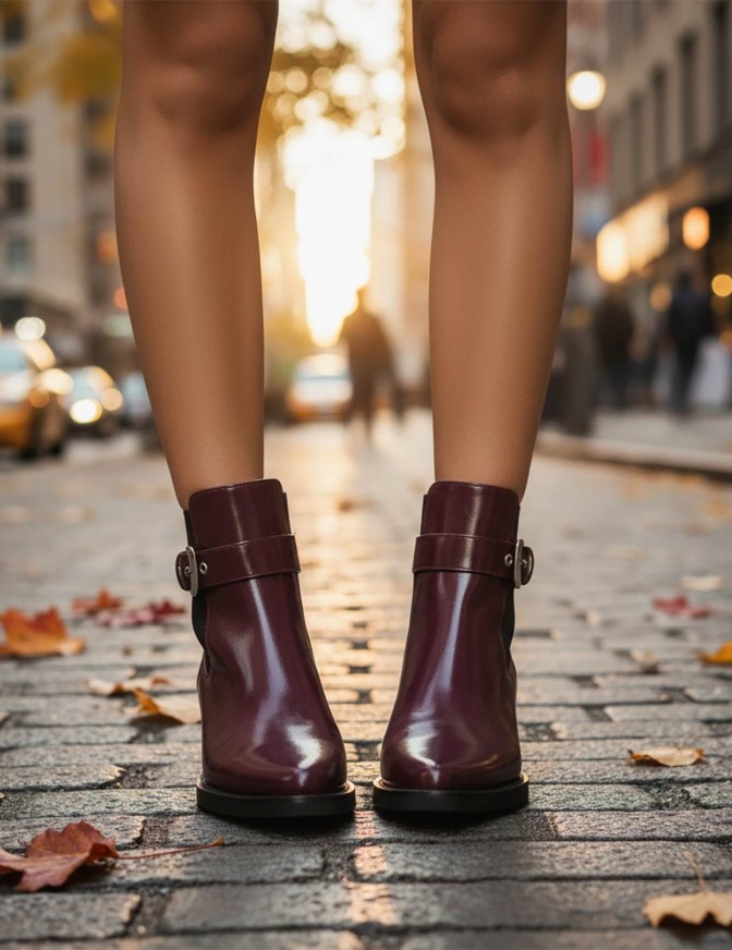 ONLY SCARPE  TRONCHETTO FIBBIA