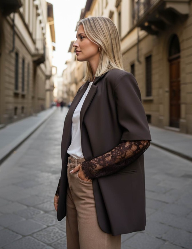 VICOLO GIACCA  MANICHE PIZZO