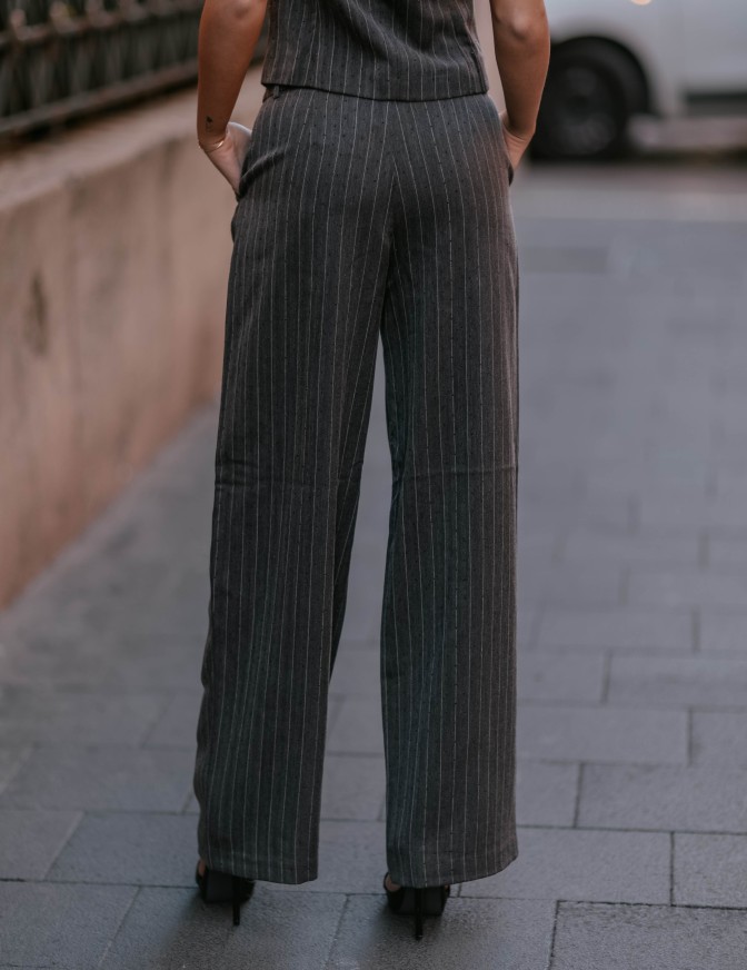 ONLY PANTALONI  GESSATO COORD