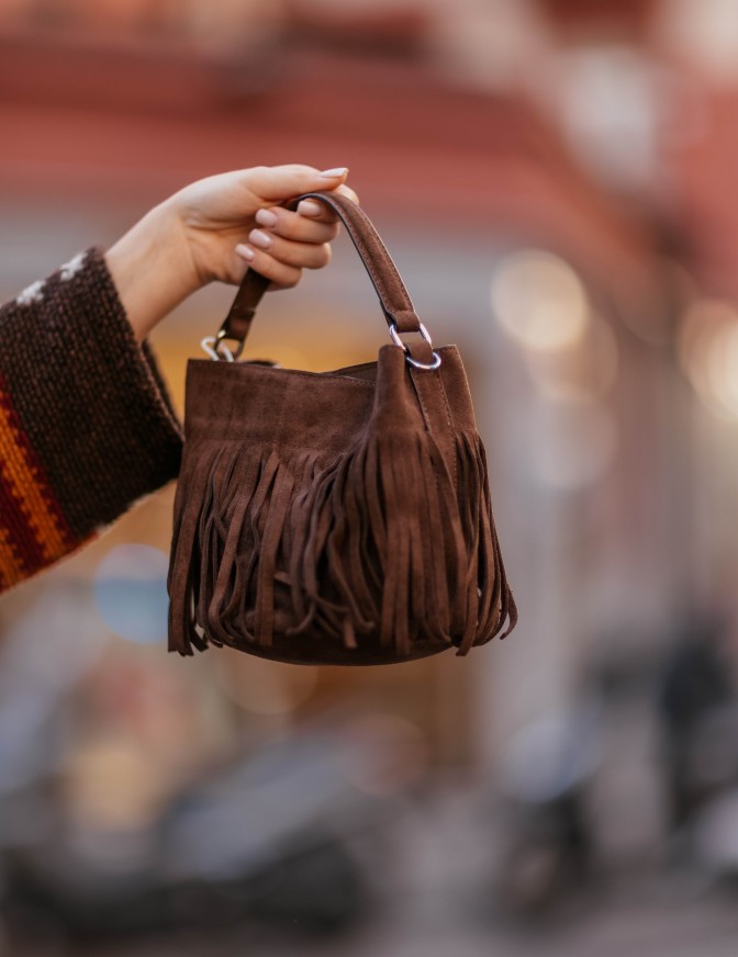 PIECES BORSA MEDIUM FRANGE