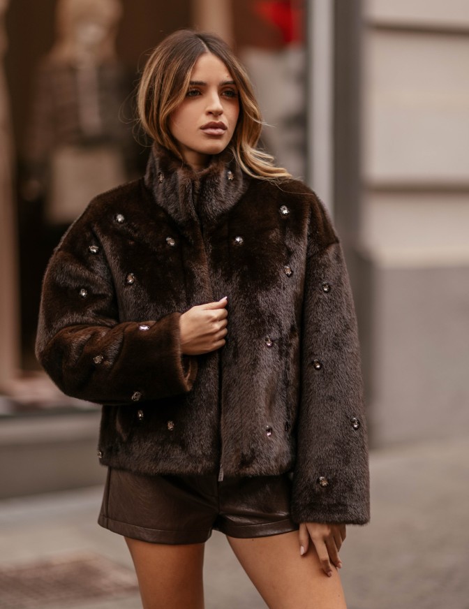 VICOLO PELLICCIA  ECO STRASS