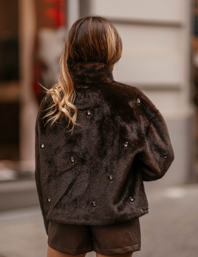 VICOLO PELLICCIA  ECO STRASS