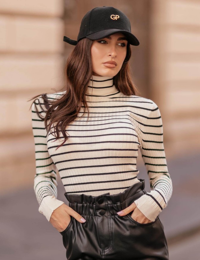 ONLY MAGLIA  COSTINE COLLO...