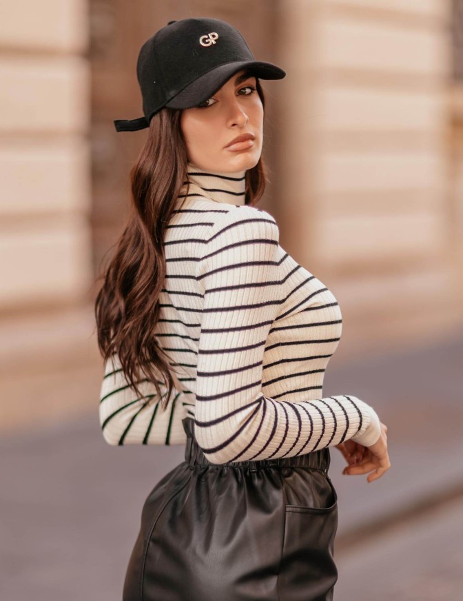 ONLY MAGLIA  COSTINE COLLO...