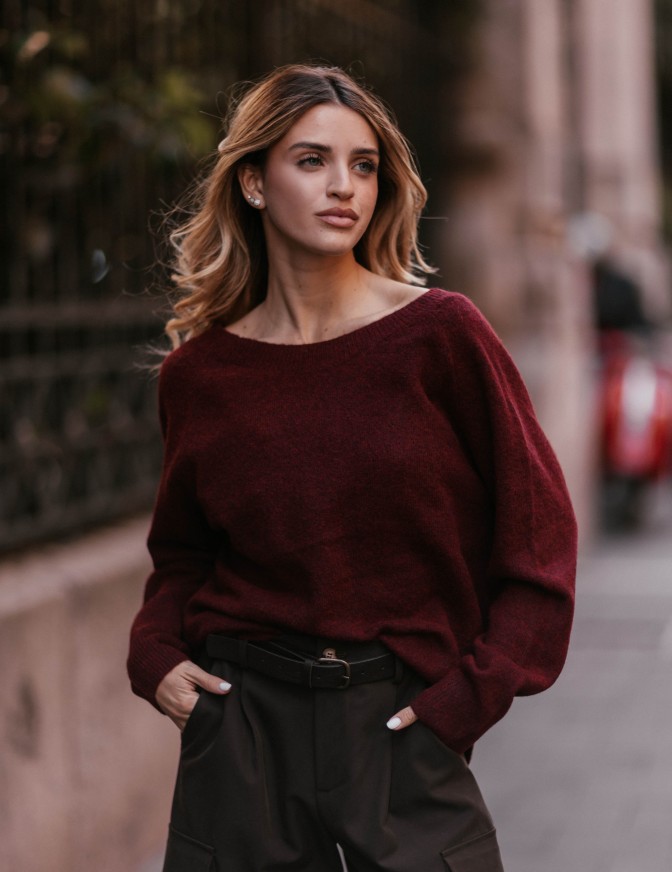 ONLY MAGLIA  SCOLLO V BACK