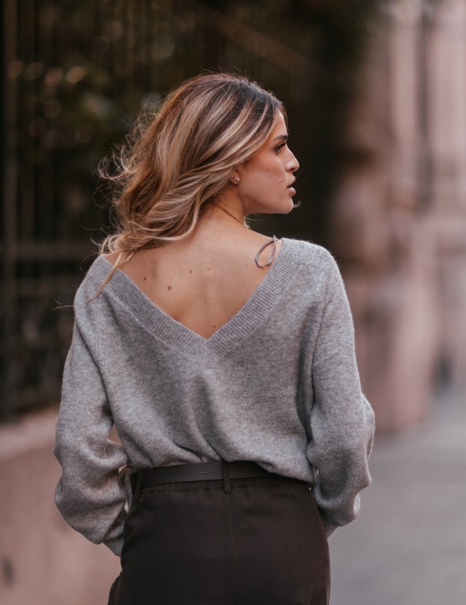 ONLY MAGLIA  SCOLLO V BACK