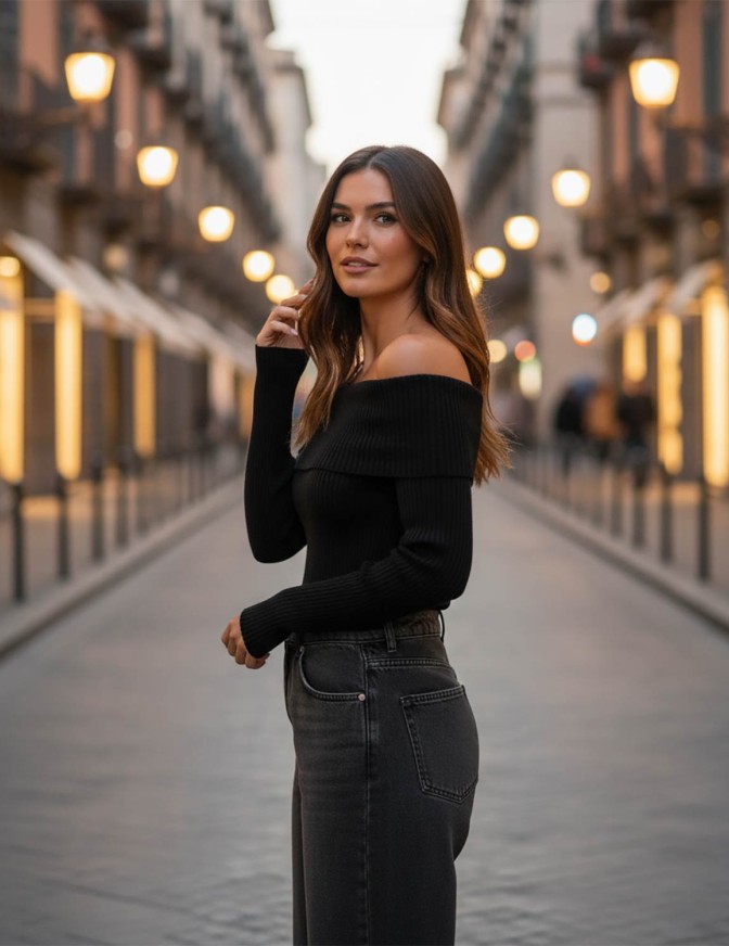 ONLY MAGLIA  SCOLLO BARCA 