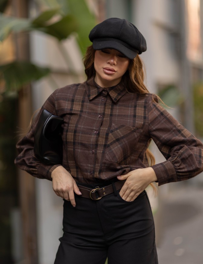 DIXIE CAMICIA  QUADRO TASCHINO