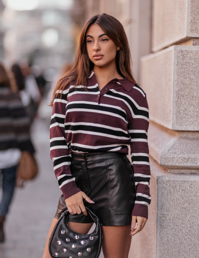 ONLY MAGLIA  POLO RIGO