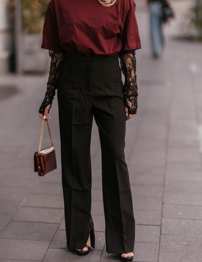 ONLY PANTALONI  SPACCHI GIÙ