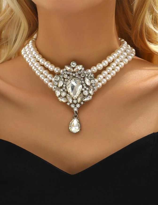 DOLLS COLLANA  PERLE STRASS