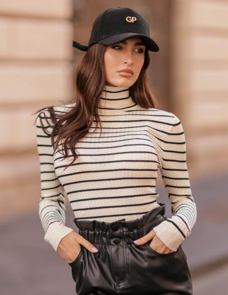 ONLY MAGLIA  COSTINE COLLO...