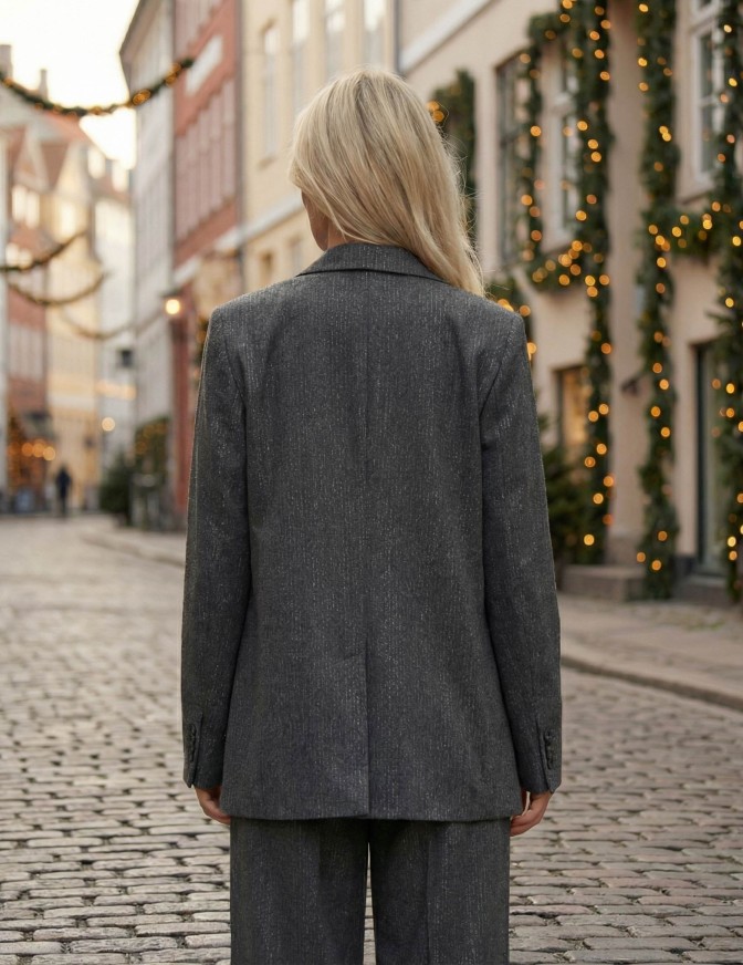 JJXX GIACCA  XMAS LUREX COORD