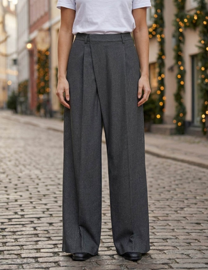 JJXX PANTALONI  XMAS LUREX...