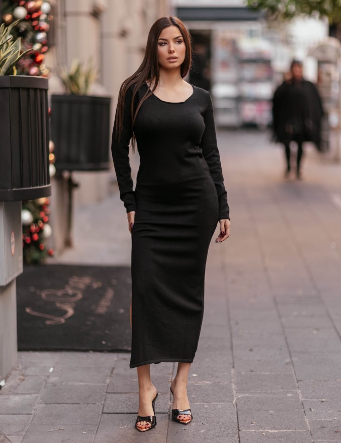 HAVEONE ABITO LUNGO LANA E...