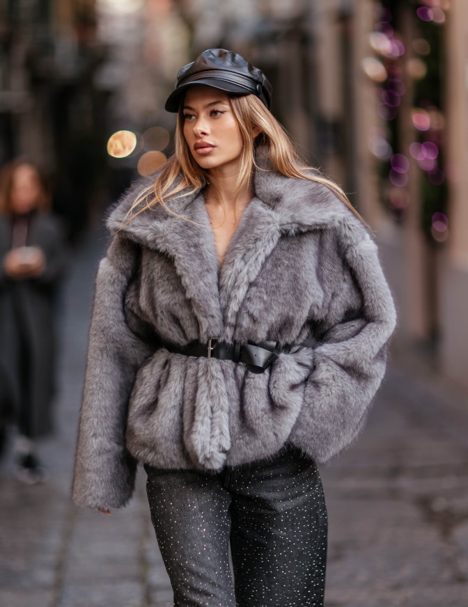 VICOLO PELLICCIA  ECO GREY