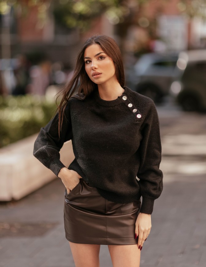 ONLY MAGLIA  BOTTONI ORO