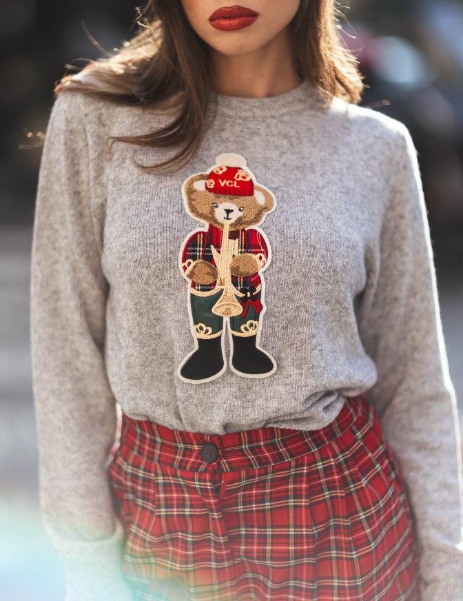 VICOLO MAGLIA  TEDDY XMAS