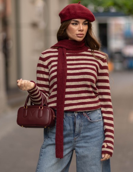 HAVEONE MAGLIA  RIGHE SCIARPA