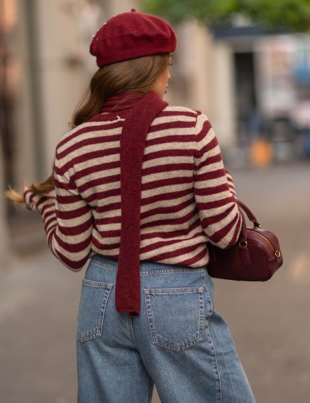 HAVEONE MAGLIA  RIGHE SCIARPA