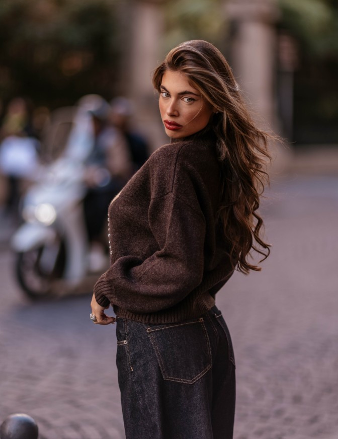 ONLY MAGLIA  ROMBO STRASS