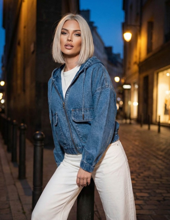 ONLY GIUBBOTTO  DNM CAPPUCCIO ZIP