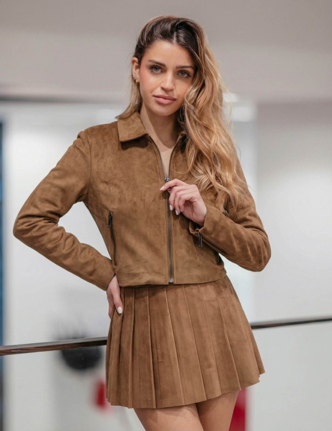 ONLY GIACCA  ECO CAMOSCIO CORD