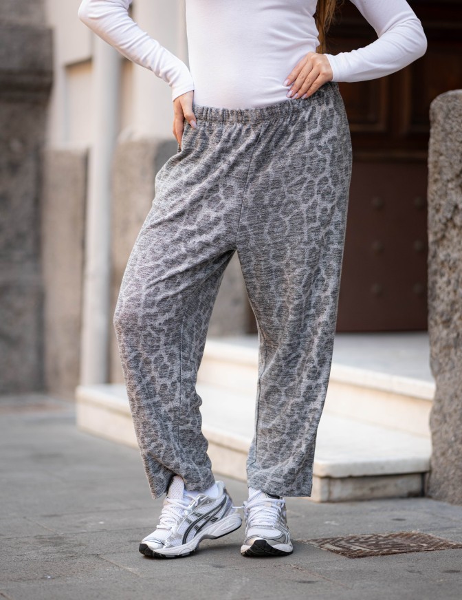 T+ART PANTALONI  ANIMALIER LEO