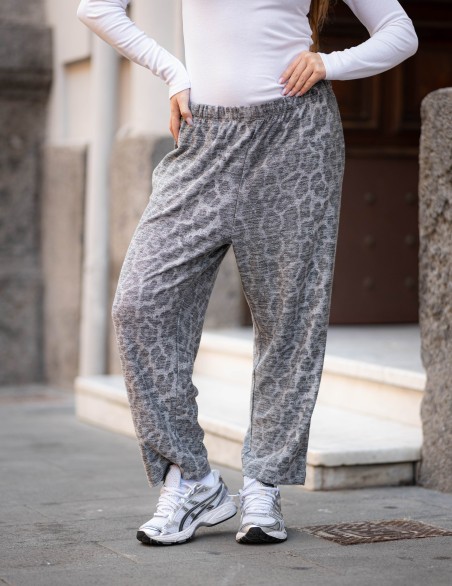 T+ART PANTALONI  ANIMALIER LEO