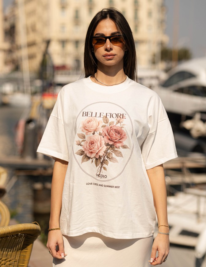 VICOLO TSHIRT  BELLE FIORE