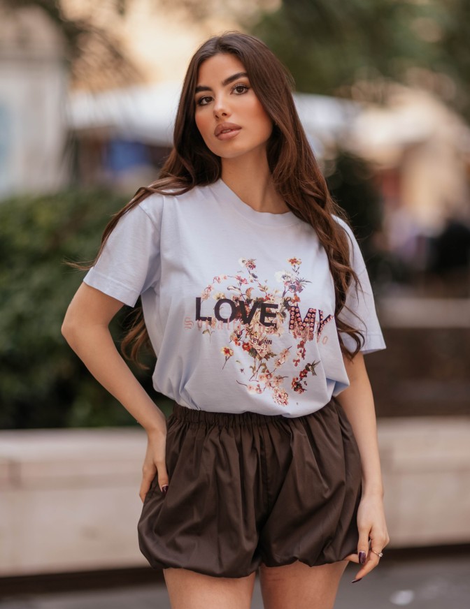 VICOLO TSHIRT  LOVE MY STRASS